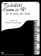 Canon in D piano sheet music cover